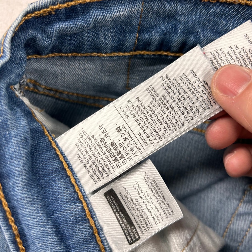 Levis 559 Relaxed Straight Jeans Mens 30x34 Blue Denim Classic 5-Pocket Tall - Picture 7 of 11